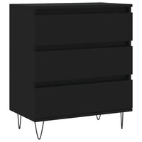 Credenza-Buffet-Armadio da cucina Nero 60x35x70 cm in Legno Multistrato 821332