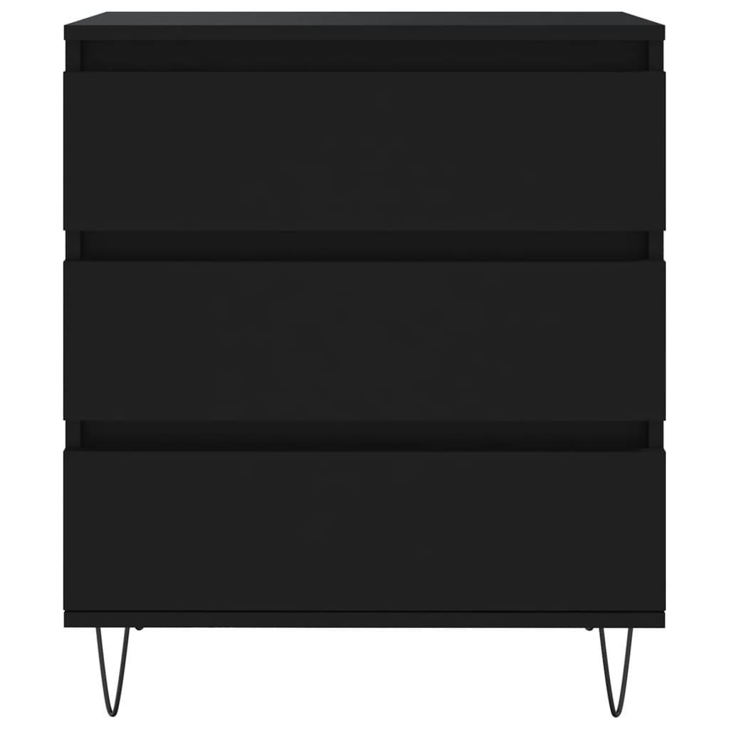 Credenza-Buffet-Armadio da cucina Nero 60x35x70 cm in Legno Multistrato 821332