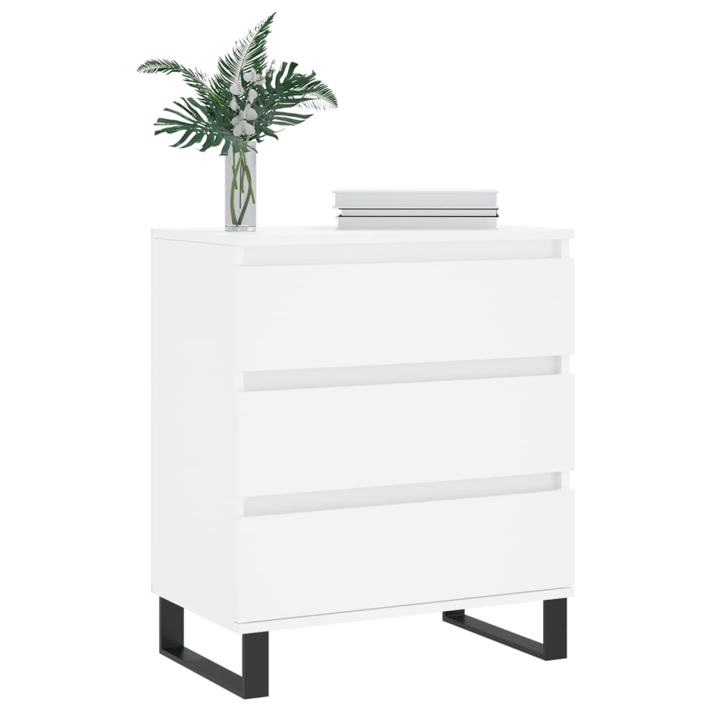 vidaXL Credenza Bianca 60x35x70 cm in Legno Multistrato