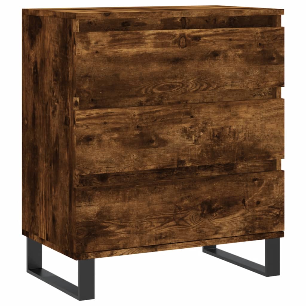 Credenza Rovere Fumo 60x35x70 cm in Legno Multistrato 827193