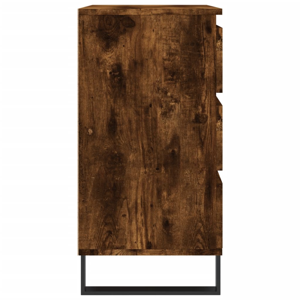 Credenza Rovere Fumo 60x35x70 cm in Legno Multistrato 827193