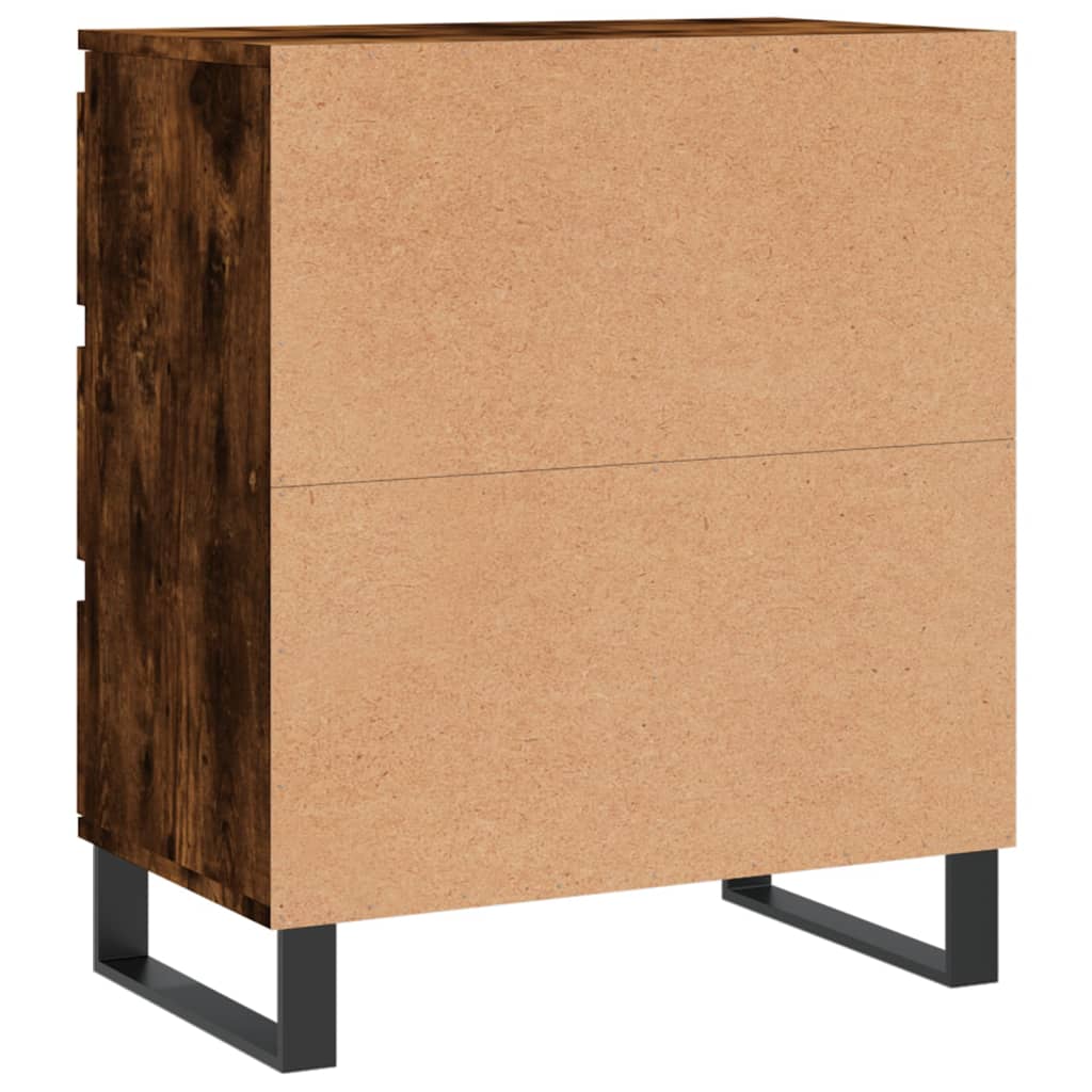 Credenza Rovere Fumo 60x35x70 cm in Legno Multistrato 827193