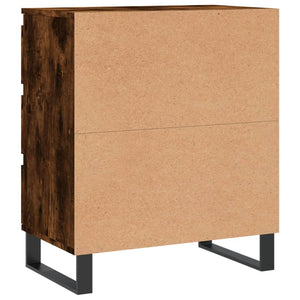 Credenza Rovere Fumo 60x35x70 cm in Legno Multistrato 827193