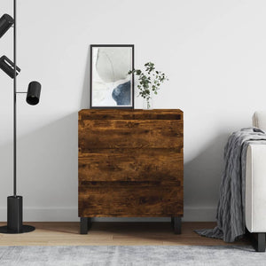 Credenza Rovere Fumo 60x35x70 cm in Legno Multistrato 827193