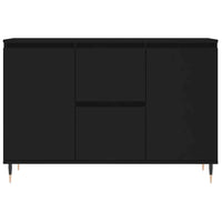 Credenza Nera 101,5x35x70 cm in Legno Multistrato 827197