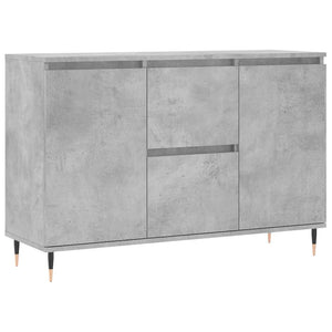 Credenza Grigio Cemento 101,5x35x70 cm in Legno Multistrato 827200