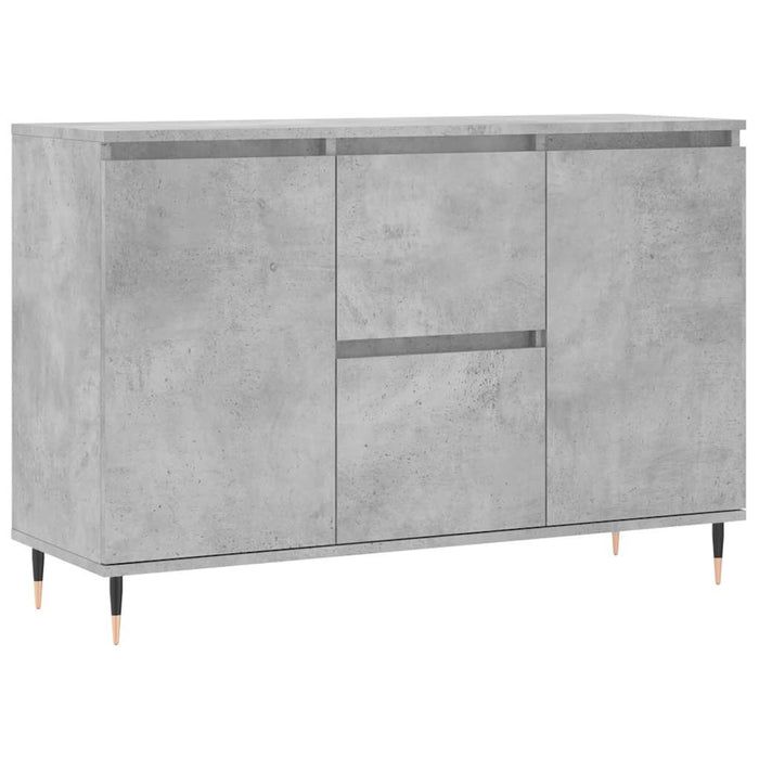 Credenza Grigio Cemento 101,5x35x70 cm in Legno Multistrato 827200