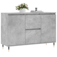Credenza Grigio Cemento 101,5x35x70 cm in Legno Multistrato 827200