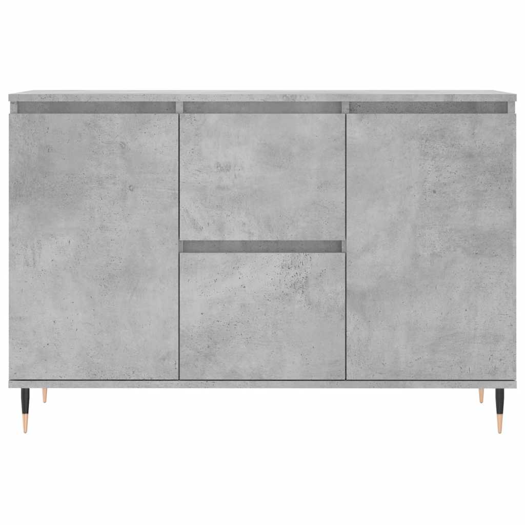 Credenza Grigio Cemento 101,5x35x70 cm in Legno Multistrato 827200