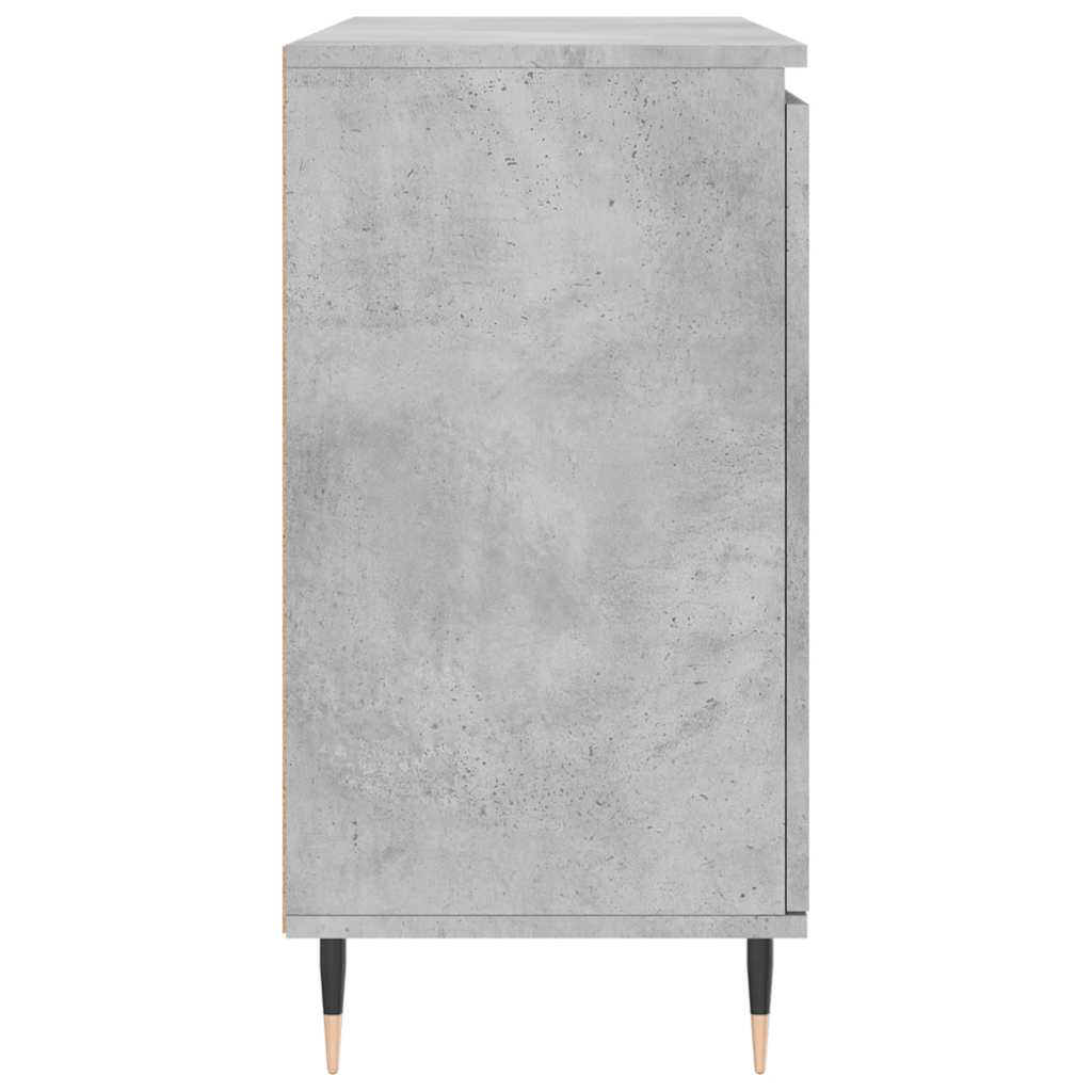 Credenza Grigio Cemento 101,5x35x70 cm in Legno Multistrato 827200