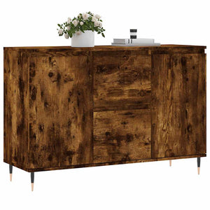 Credenza-Buffet-Armadio da cucina Rovere Fumo 101,5x35x70 cm in Legno Multistrato