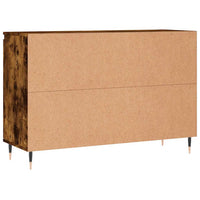 Credenza-Buffet-Armadio da cucina Rovere Fumo 101,5x35x70 cm in Legno Multistrato