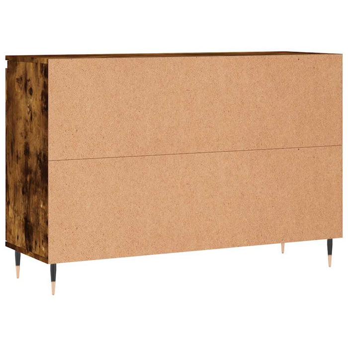 Credenza-Buffet-Armadio da cucina Rovere Fumo 101,5x35x70 cm in Legno Multistrato