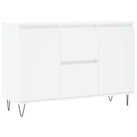 Credenza-Buffet-Armadio da cucina Bianca 101,5x35x70 cm in Legno Multistrato 441215