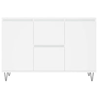 Credenza-Buffet-Armadio da cucina Bianca 101,5x35x70 cm in Legno Multistrato 441215