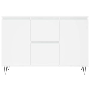 Credenza-Buffet-Armadio da cucina Bianca 101,5x35x70 cm in Legno Multistrato 441215