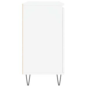 Credenza-Buffet-Armadio da cucina Bianca 101,5x35x70 cm in Legno Multistrato 441215