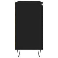 Credenza Nera 101,5x35x70 cm in Legno Multistrato 827205