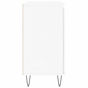 Credenza Bianco Lucido 101,5x35x70 cm in Legno Multistrato 827206