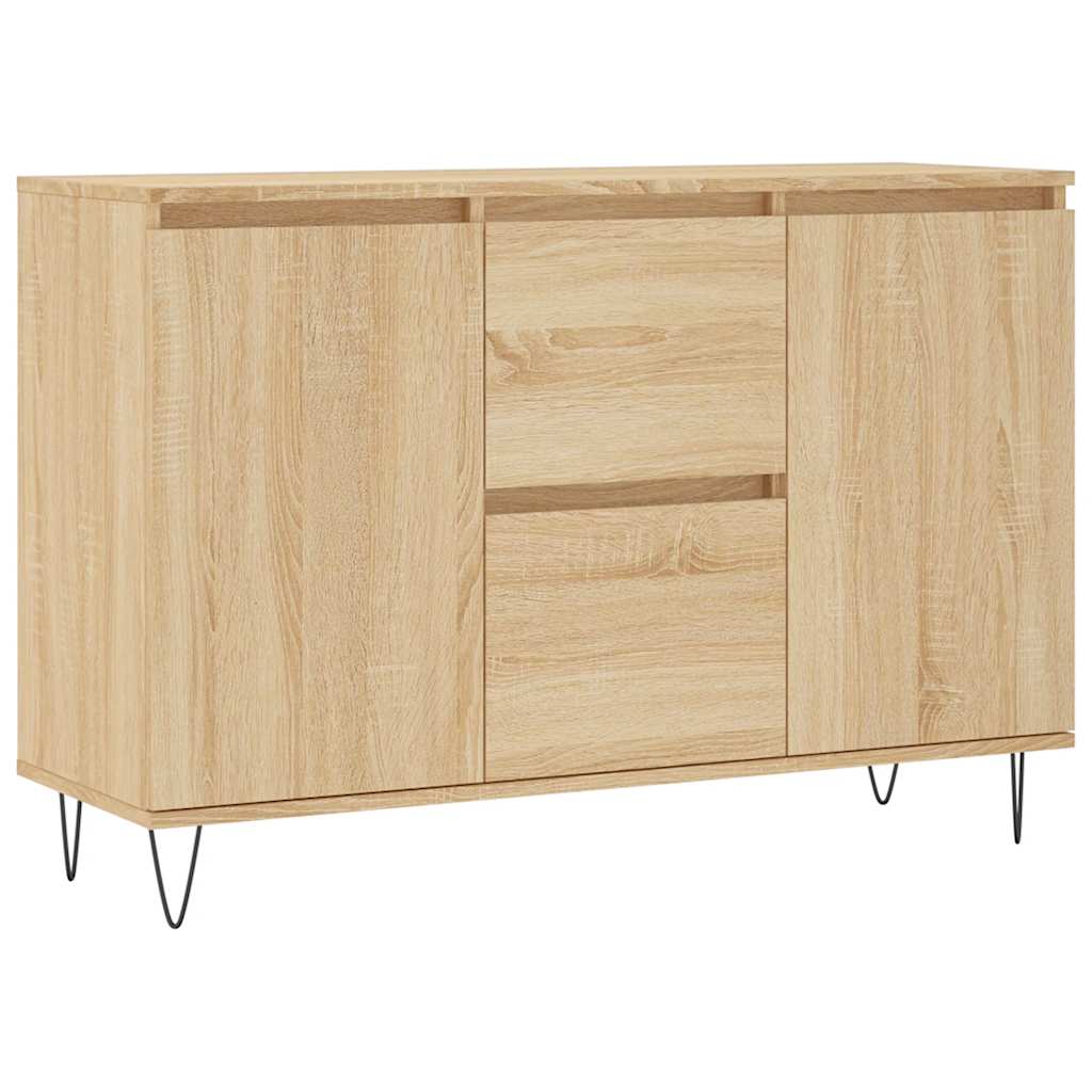 Credenza Rovere Sonoma 101,5x35x70 cm in Legno Multistrato 827207