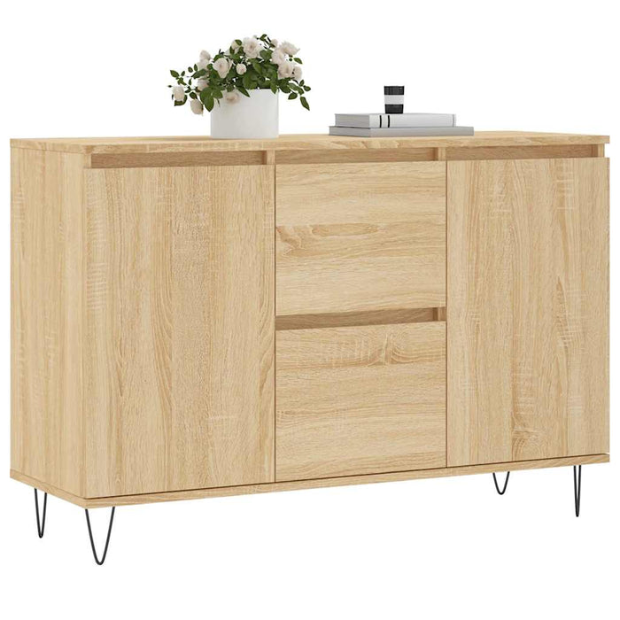 vidaXL Credenza Rovere Sonoma 101,5x35x70 cm in Legno Multistrato