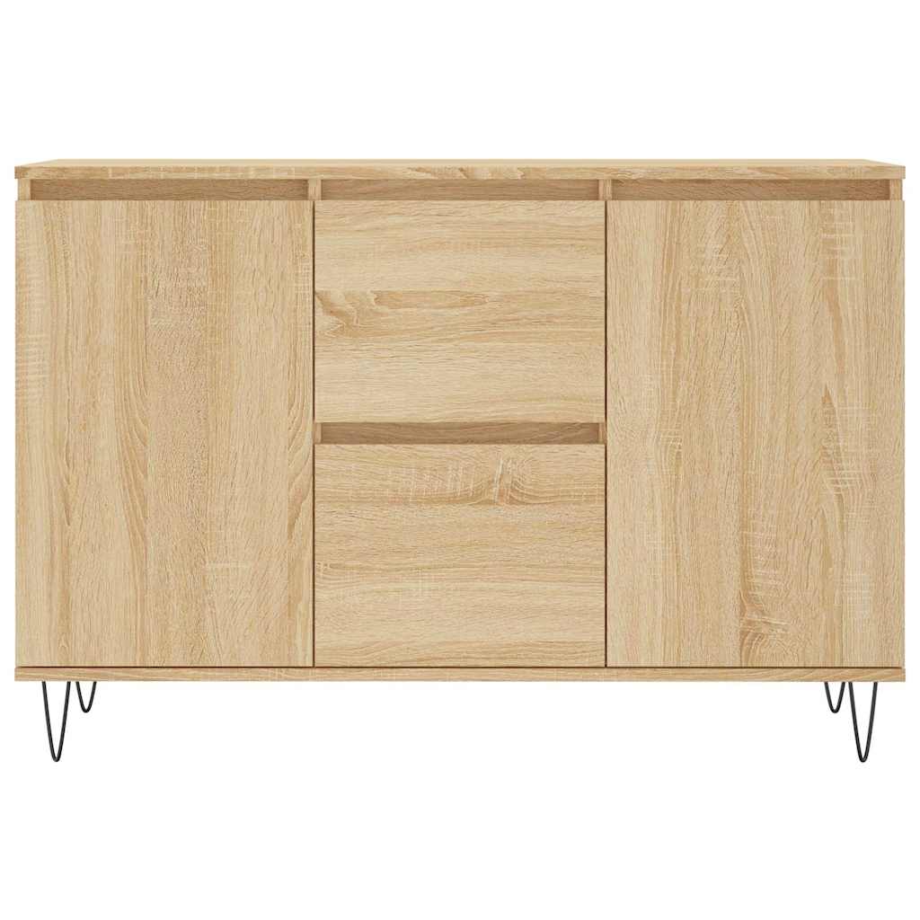Credenza Rovere Sonoma 101,5x35x70 cm in Legno Multistrato 827207