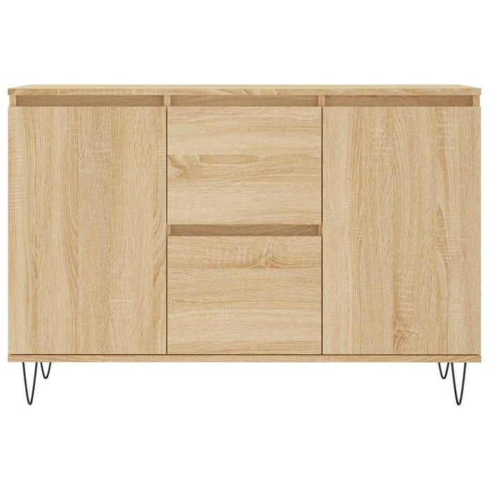 vidaXL Credenza Rovere Sonoma 101,5x35x70 cm in Legno Multistrato