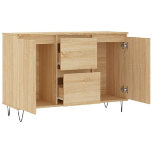 Credenza Rovere Sonoma 101,5x35x70 cm in Legno Multistrato 827207