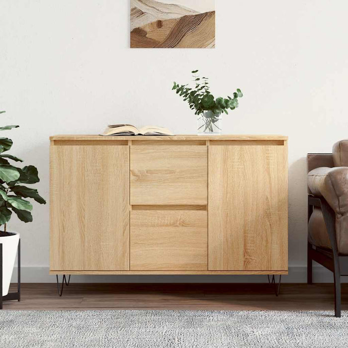 Credenza Rovere Sonoma 101,5x35x70 cm in Legno Multistrato 827207
