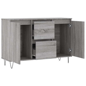 Credenza-Buffet-Armadio da cucina Grigio Sonoma 101,5x35x70 cm in Legno Multistrato