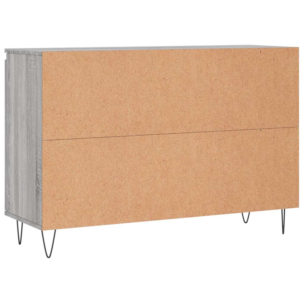 Credenza-Buffet-Armadio da cucina Grigio Sonoma 101,5x35x70 cm in Legno Multistrato