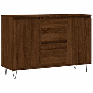 Credenza Rovere Marrone 101,5x35x70 cm in Legno Multistrato 827211