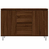 Credenza Rovere Marrone 101,5x35x70 cm in Legno Multistrato 827211