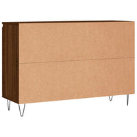 Credenza Rovere Marrone 101,5x35x70 cm in Legno Multistrato 827211