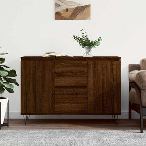 Credenza Rovere Marrone 101,5x35x70 cm in Legno Multistrato 827211