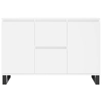 Credenza-Buffet-Armadio da cucina Bianca 101,5x35x70 cm in Legno Multistrato 340298