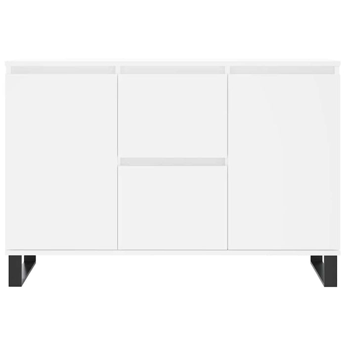 Credenza-Buffet-Armadio da cucina Bianca 101,5x35x70 cm in Legno Multistrato 340298