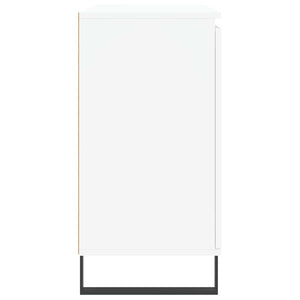 Credenza-Buffet-Armadio da cucina Bianca 101,5x35x70 cm in Legno Multistrato 340298