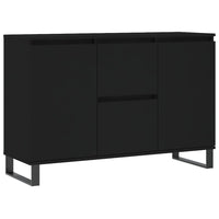 Credenza Nera 104x35x70 cm in Legno Multistrato 827213