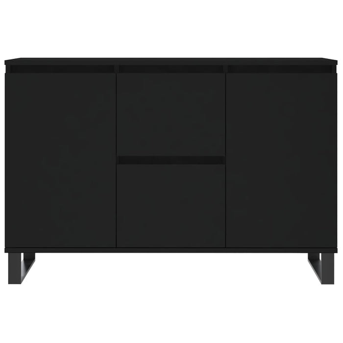 Credenza Nera 104x35x70 cm in Legno Multistrato 827213