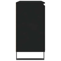 Credenza Nera 104x35x70 cm in Legno Multistrato 827213