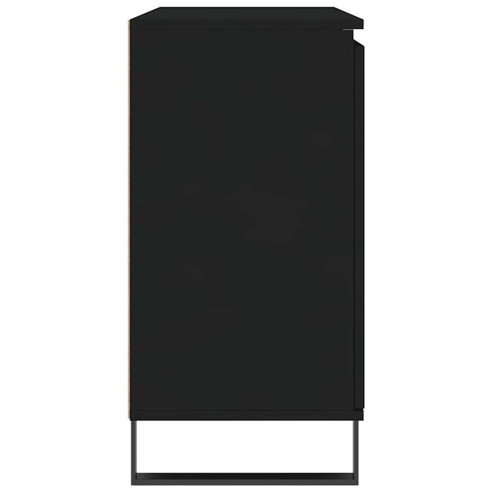 Credenza Nera 104x35x70 cm in Legno Multistrato 827213