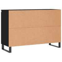 Credenza Nera 104x35x70 cm in Legno Multistrato 827213