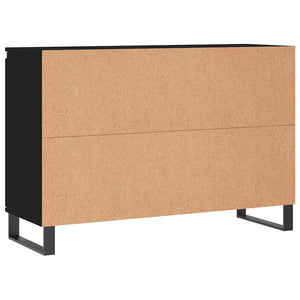 Credenza Nera 104x35x70 cm in Legno Multistrato 827213
