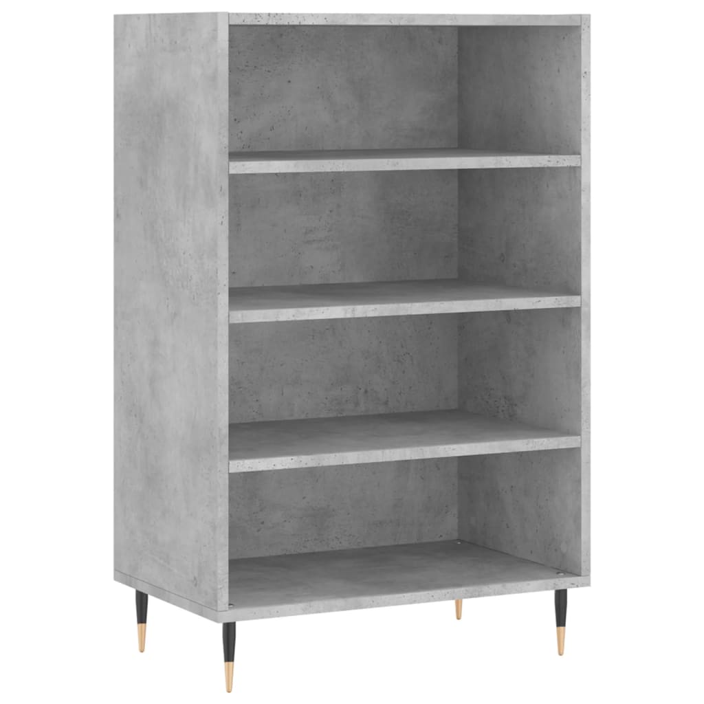 Credenza Grigio Cemento 57x35x90 cm in Legno Multistrato 827224