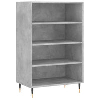 Credenza Grigio Cemento 57x35x90 cm in Legno Multistrato 827224