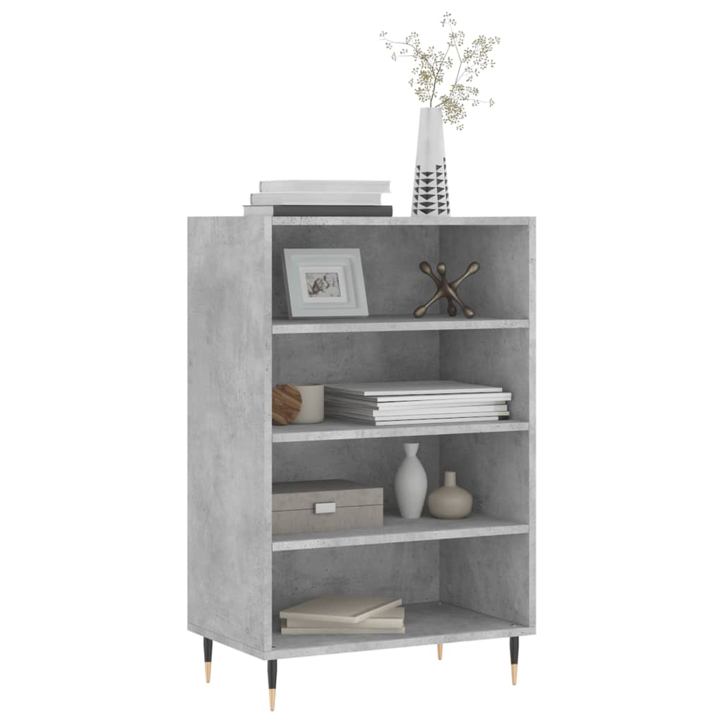 Credenza Grigio Cemento 57x35x90 cm in Legno Multistrato 827224