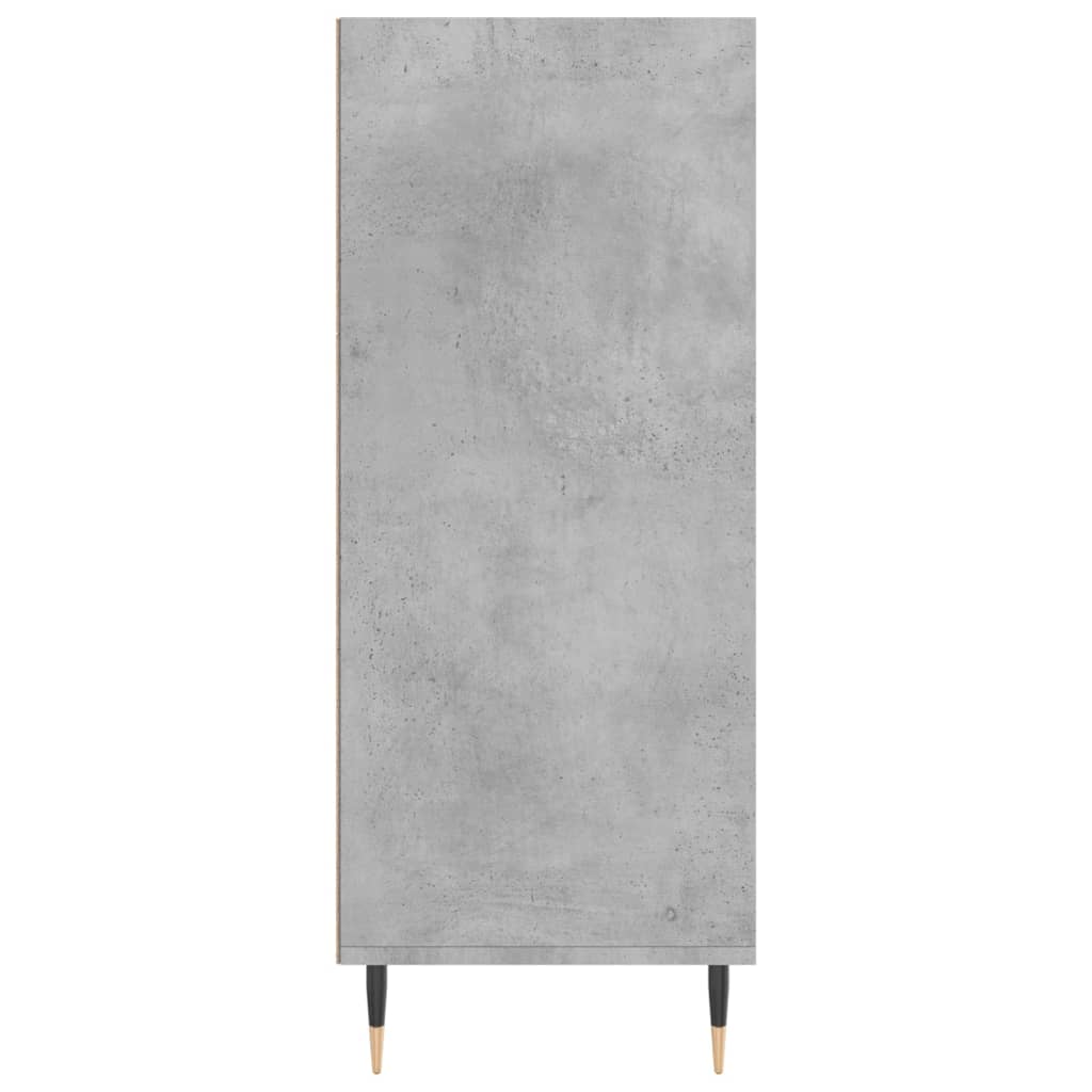 Credenza Grigio Cemento 57x35x90 cm in Legno Multistrato 827224