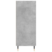 Credenza Grigio Cemento 57x35x90 cm in Legno Multistrato 827224