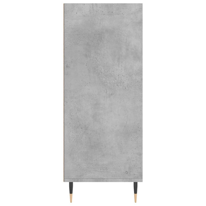 Credenza Grigio Cemento 57x35x90 cm in Legno Multistrato 827224